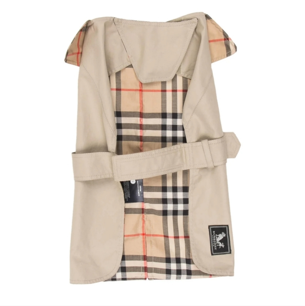 Burberry dog rain coat